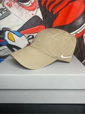 Nike Beige Low-Profile Swoosh Cap